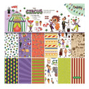 12pcs 6*6in Retro Polka Dot Circus Pattern DIY Material Scrapbooking