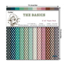 12pcs 6*6in Retro Polka Dot Circus Pattern DIY Material Scrapbooking