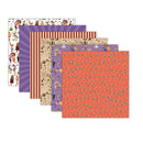 12pcs 6*6in Retro Polka Dot Circus Pattern DIY Material Scrapbooking