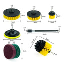 12 Piece Drill Brush Scrub Brush Set | Car Polishing Brush Cleaning Kit