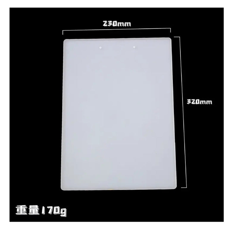 DIY Crystal Drop Glue Resin Folder Drawing Board Mirror Silicone Mold Stationery Home