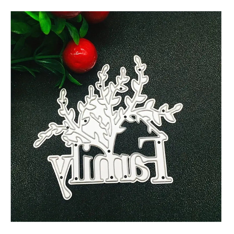 Thankful Family English Word Metal Cutting Dies | Greeting Card Decoration Template