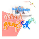 DIY House Sign With Letter | Crystal Drop Glue Mold | Welcome Indicator
