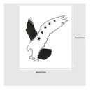 American Flag American Map To Draw In Book | Fabric | walls | Airbrush | I love USA | Outdoor Decor Painting Stencil