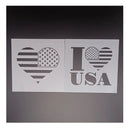 American Flag American Map To Draw In Book | Fabric | walls | Airbrush | I love USA | Outdoor Decor Painting Stencil