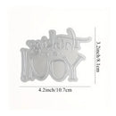 Thank You English Letters Frame Plate Cutting Dies For DIY Embossing Card Making