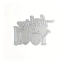 Thank You English Letters Frame Plate Cutting Dies For DIY Embossing Card Making