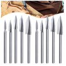 10 Pieces Of Rocks For Wood Carving | Engraving Tools For Wood Carving | Rotary Carving Bits