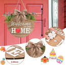 Interchangeable Welcome Home Sign | Seasonal Front Porch Door Decor With 21 Changeable Seasonal Icons