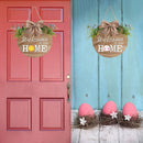 Interchangeable Welcome Home Sign | Seasonal Front Porch Door Decor With 21 Changeable Seasonal Icons