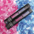 Gender Reveal Confetti Cannon | DOUKEE Biodegradable Pink or Blue Confetti Poppers Baby Shower