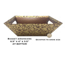 Pursito | Chocolate | Basket Making Kit | Includes Baskets | Crumpled Paper | Cellophane Bags | Ties | Labels