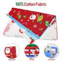 Christmas Fabric Bundles | 20 Pieces Different Patterns Christmas Quilting Fabric Squares With Snowman | 9.8 x 9.8 inches/25 x 25 cm
