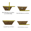 Pursito | Chocolate | Basket Making Kit | Includes Baskets | Crumpled Paper | Cellophane Bags | Ties | Labels