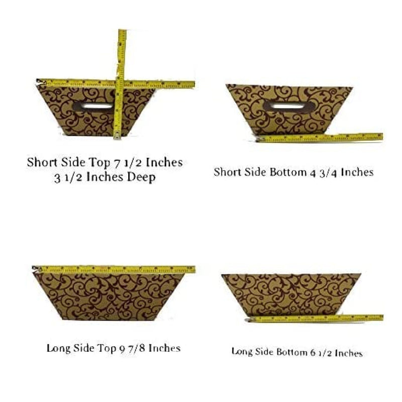 Pursito | Chocolate | Basket Making Kit | Includes Baskets | Crumpled Paper | Cellophane Bags | Ties | Labels
