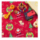 LUTER 18 × 22 Inches/45 × 55 Cm 10 Pieces Christmas Theme Fabric Christmas Quarter Quarter Pure Cotton Fabric Bundle For DIY Decorations