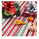 LUTER 18 × 22 Inches/45 × 55 Cm 10 Pieces Christmas Theme Fabric Christmas Quarter Quarter Pure Cotton Fabric Bundle For DIY Decorations