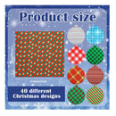 80 Pieces of Christmas Quilting Fabric | Christmas Plaid Fabric Squares | Pre-Cut Squares | DIY Striped Buffalo Fabric | 9.8 x 9.8 Inches