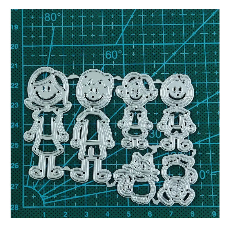 Metal Cartoon Figures Card Cutting Dies