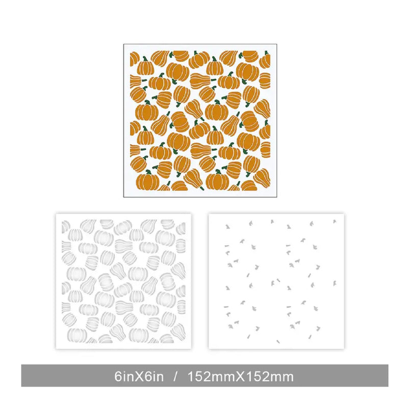 2 Pcs | Pumpkin Plastic Template Set For DIY Decoration