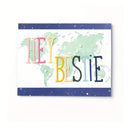 Watercolor World Map Stamps For DIY Scrapbooking