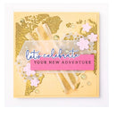 Watercolor World Map Stamps For DIY Scrapbooking