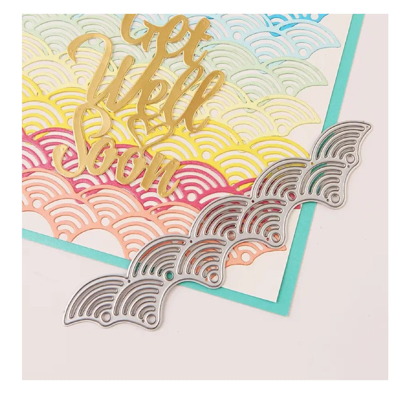 1 Piece DIY Wave Design Cutting Dies | Embossing Dies For Bookmark Album Card