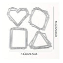Geo Frame Cutting Dies For DIY Scrapbooking Card Making Decoration