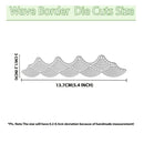 1 Piece DIY Wave Design Cutting Dies | Embossing Dies For Bookmark Album Card