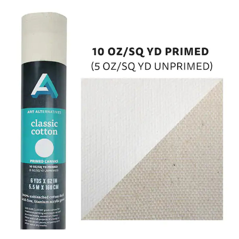 Primed Classic Cotton Canvas Roll | 62" x 6 Yards