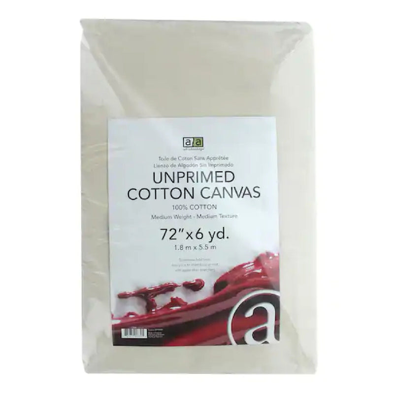 Folded Unprimed Cotton Canvas