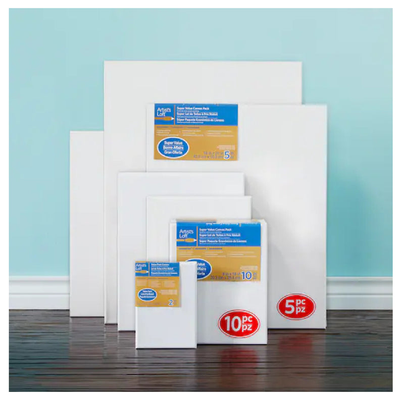 4 Packs 5 ct | 20 Total | 16" x 20" Super Value Canvas