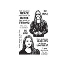 BE YOU / Cool Girl Clear Stamps for DIY Scrapbooking Decorative Card Crafts Fun Decoration Supplies.