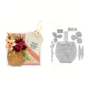Flower Basket Vase Foliage Metal Cutting Dies Die Cut For DIY