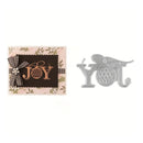 JY Letter Frame Hot Foil Plate Cutting Dies For DIY Embossing Card Making