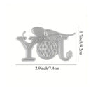 JY Letter Frame Hot Foil Plate Cutting Dies For DIY Embossing Card Making