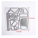 Cup Clear Stamps And Cutting Dies DIY Scrapbooking Silicone Stamps Metal Cutting Dies Paper Card