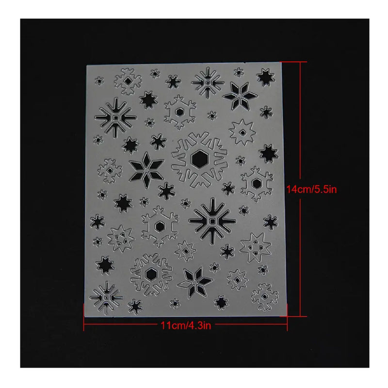 Snowflake Background Metal Cutting Mold For DIY Handmade Paper Card Flower Decoration