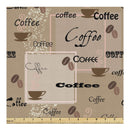 Ambesonne Dark Blue Fabric By The Yard | Christmas Inspired Pattern With Mandala Style Ornate Curly Snowflakes