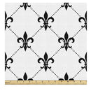 Ambesonne Dark Blue Fabric By The Yard | Christmas Inspired Pattern With Mandala Style Ornate Curly Snowflakes