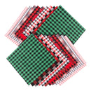 ZYP 20 Pieces Christmas Cotton Fabric Squares | 10 x 10 Inches