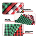 ZYP 20 Pieces Christmas Cotton Fabric Squares | 10 x 10 Inches