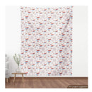 Ambesonne Dark Blue Fabric By The Yard | Christmas Inspired Pattern With Mandala Style Ornate Curly Snowflakes