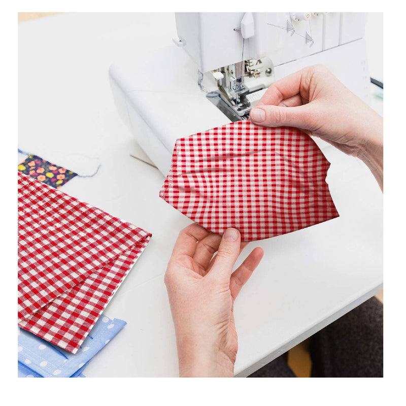 10 Pieces 18" x 22" Christmas Craft Fabric | Buffalo Squares Pack | Precut Christmas Pack | Checkered Homemade Quilting Fabric