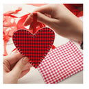 10 Pieces 18" x 22" Christmas Craft Fabric | Buffalo Squares Pack | Precut Christmas Pack | Checkered Homemade Quilting Fabric