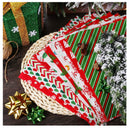 12 Pieces 11.8 x 11.8 Inch Christmas Fabric Bundles Multicolor Fabric Patchwork Christmas Tree