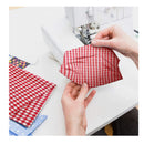 42 Pieces Of Christmas Fabrics For Sewing | Quilted Fabric | 10" x 10" | Santa Claus Snowflake Print Fabric