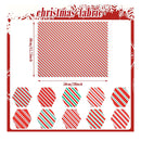 10 Pieces Of Christmas Fabric To Sew | To Quilt | Christmas Fabric | red And Green Color | Candy Cane Print Fabric  | 20 x 15.75 Inches