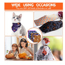 60 Pieces 10 x 10 Inch Polyester Fabric For Halloween | Fat Quarters | Bat | Pumpkin | Ghost | Skull | 30 Styles | Ghost