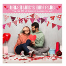 60 Pieces 10 x 10 Inch Valentine's Day Fabric | Quilting Fabric | Fabric With Heart Print | Printed Fabric With Fat Quarters